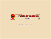 Tablet Screenshot of powiatrawski.alpha.pl